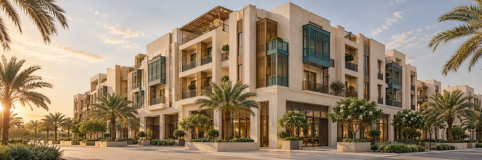 تصور معماري لمبنى في جدة بتفاصيل مستلهمة من العمارة الحجازية